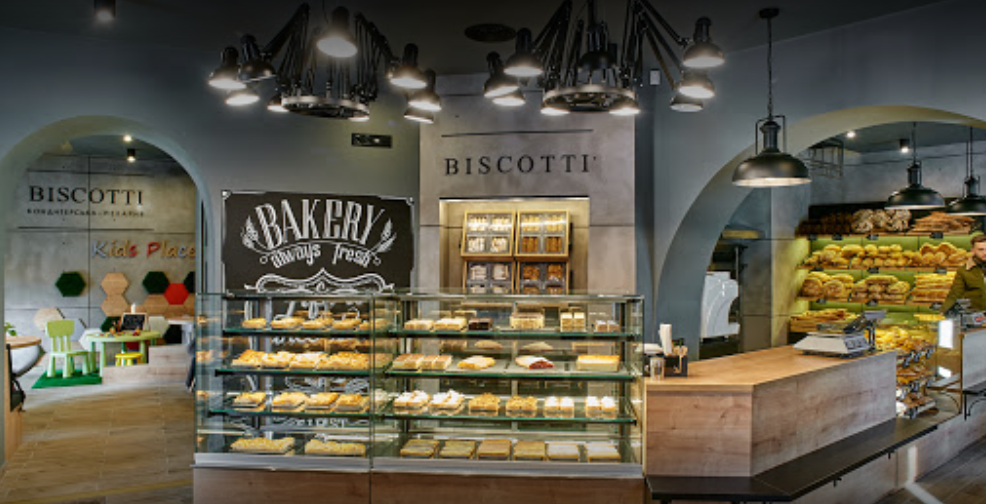 Biskotti Confectionery-Bakery on Lystopadovoho Chynu St.